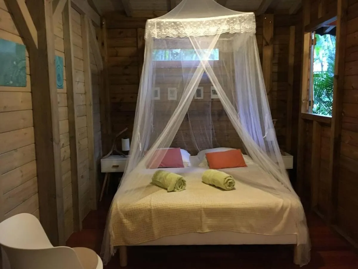 Гостевой дом Le Morne Aux F0Us Cabanes & Jardin Tropical Деше Гваделупа
